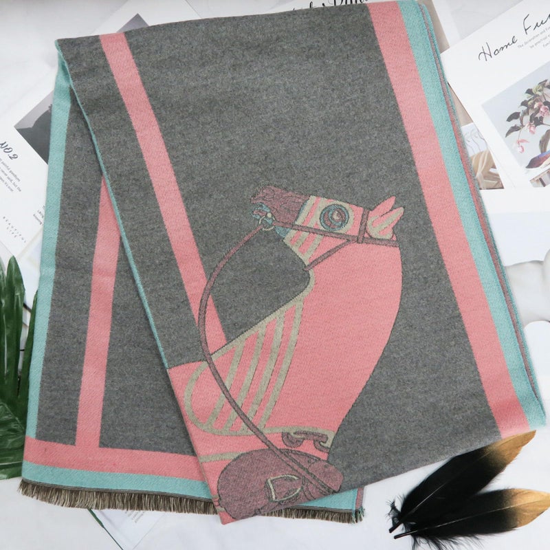 EXTREE Scarfs for Women Pashmina Silky Shawl Wrap for Evening Dressing Blanket Open Front Poncho Cape - Image 2